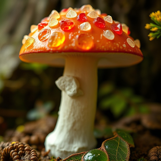 Amanita Magic Mushroom Gummies Close-Up