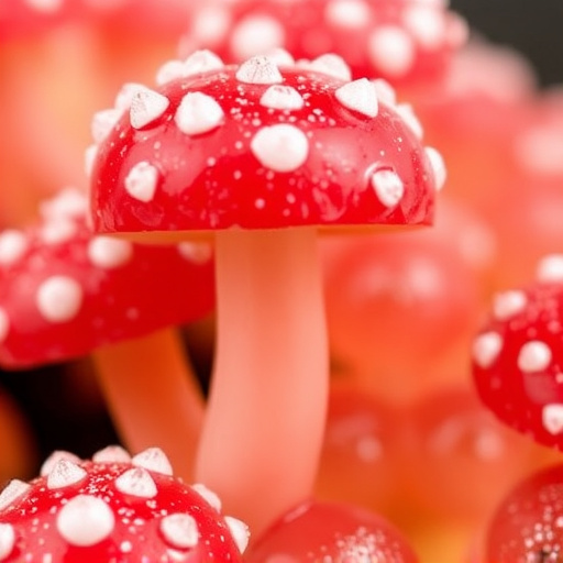 Amanita Magic Mushroom Gummies Close-Up