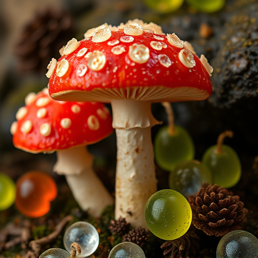 Amanita Magic Mushroom Gummies Close-Up