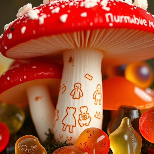 Amanita Magic Mushroom Gummies Close-Up
