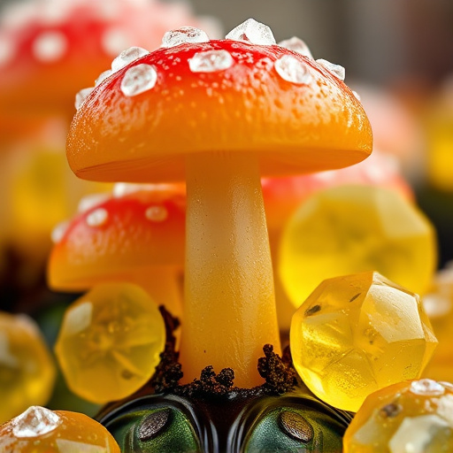 Amanita Magic Mushroom Gummies Close-Up