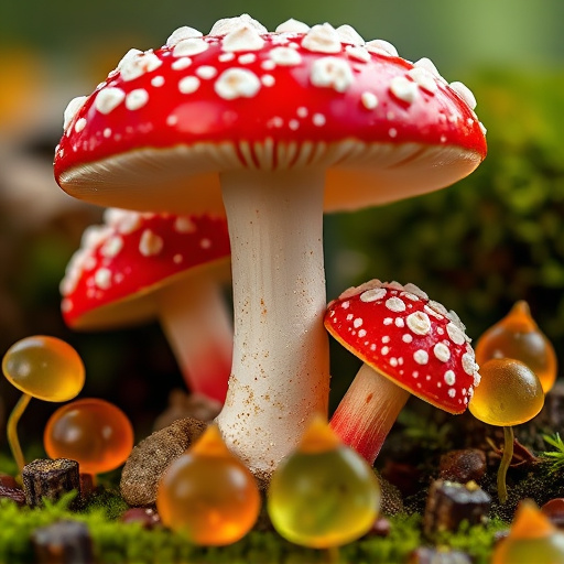 Amanita Magic Mushroom Gummies Close-Up