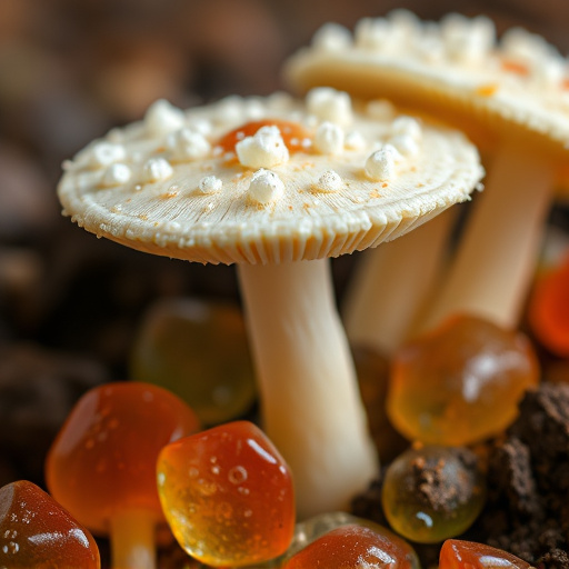 Amanita Magic Mushroom Gummies Close-Up