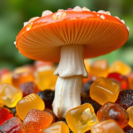Amanita Magic Mushroom Gummies Close-Up