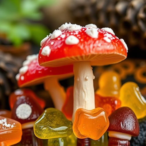 Amanita Magic Mushroom Gummies Close-Up