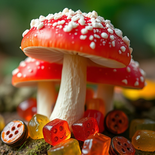 Amanita Magic Mushroom Gummies Close-Up