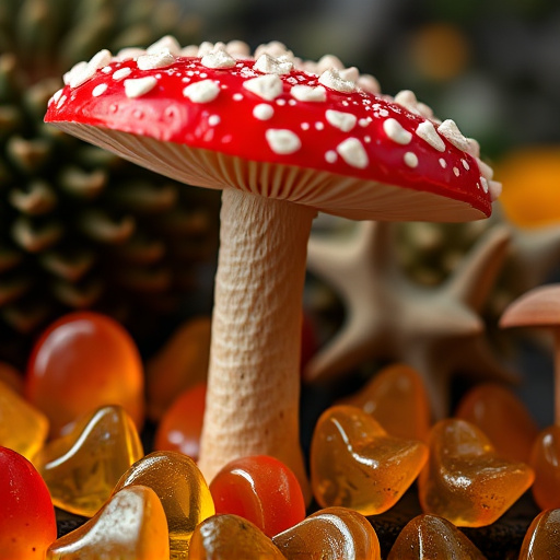 Amanita Magic Mushroom Gummies Close-Up