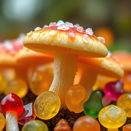 Amanita Magic Mushroom Gummies Close-Up