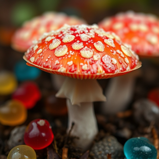 Amanita Magic Mushroom Gummies Close-Up