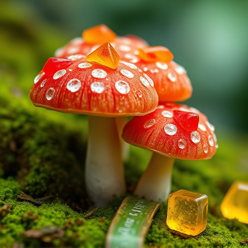 Amanita Magic Mushroom Gummies Close-Up