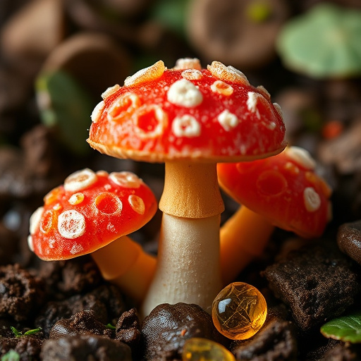 Amanita Magic Mushroom Gummies Close-Up