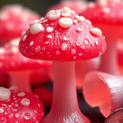 Amanita Magic Mushroom Gummies Close-Up