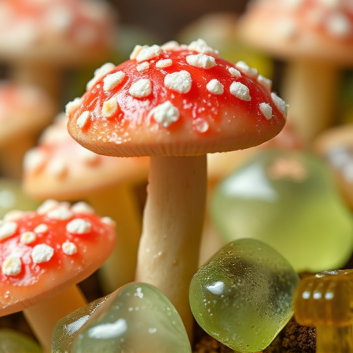 Amanita Magic Mushroom Gummies Close-Up