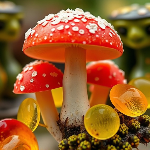 Amanita Magic Mushroom Gummies Close-Up