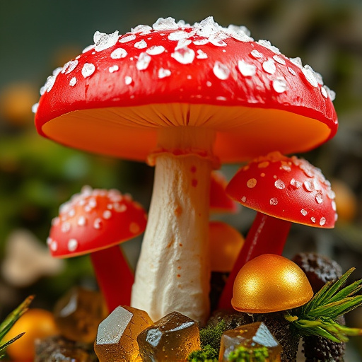 Amanita Magic Mushroom Gummies Close-Up