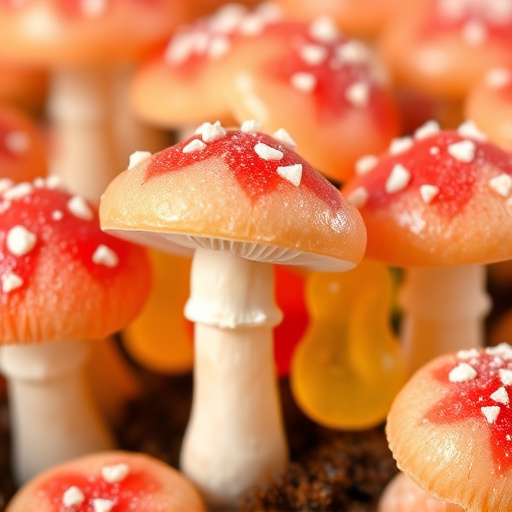 Amanita Magic Mushroom Gummies Close-Up