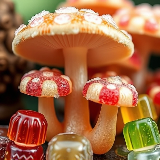 Amanita Magic Mushroom Gummies Close-Up