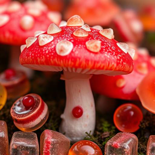 Amanita Magic Mushroom Gummies Close-Up