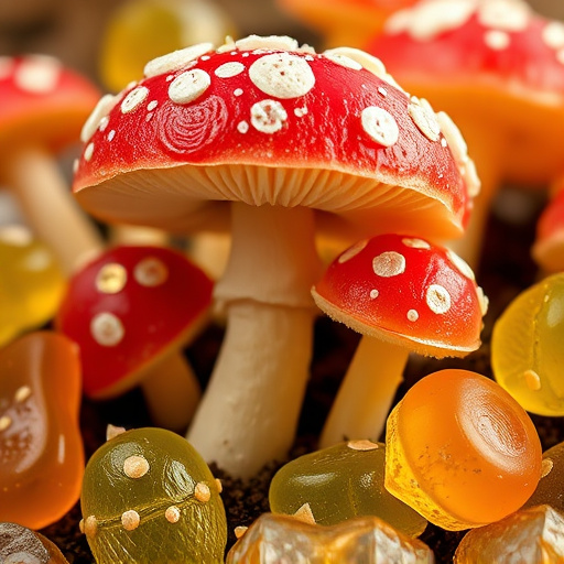 Amanita Magic Mushroom Gummies Close-Up