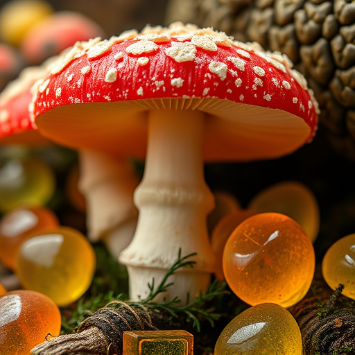 Amanita Magic Mushroom Gummies Close-Up