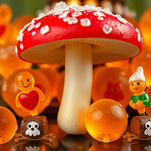 Amanita Magic Mushroom Gummies Close-Up
