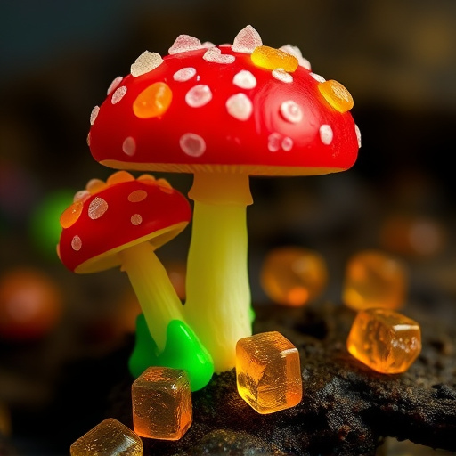 Amanita Magic Mushroom Gummies Close-Up