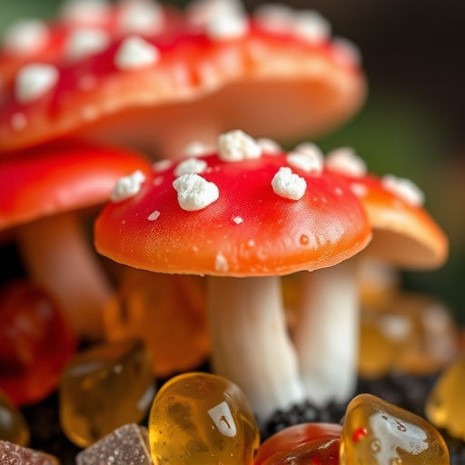 Amanita Magic Mushroom Gummies Close-Up