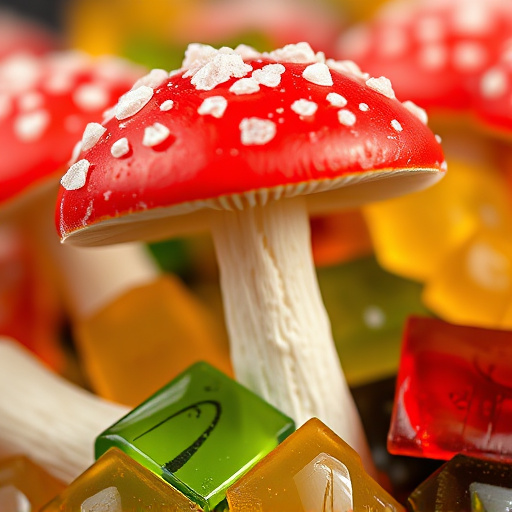 Amanita Magic Mushroom Gummies Close-Up