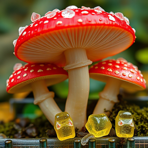 Amanita Magic Mushroom Gummies Close-Up