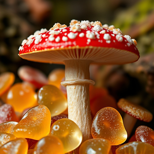 Amanita Magic Mushroom Gummies Close-Up