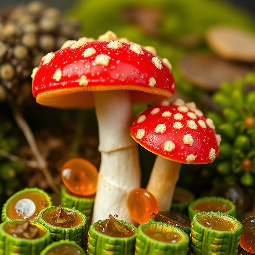 Amanita Magic Mushroom Gummies Close-Up