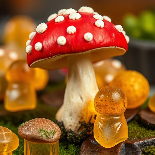 Amanita Magic Mushroom Gummies Close-Up