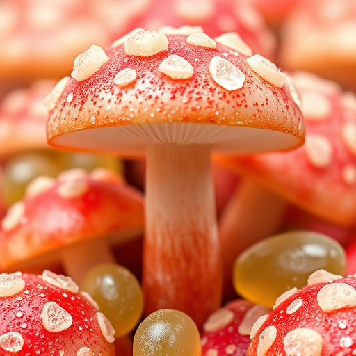 Amanita Magic Mushroom Gummies Close-Up