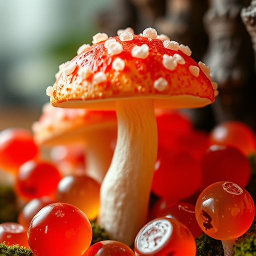 Amanita Magic Mushroom Gummies Close-Up