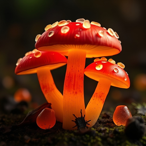 Amanita Magic Mushroom Gummies Close-Up