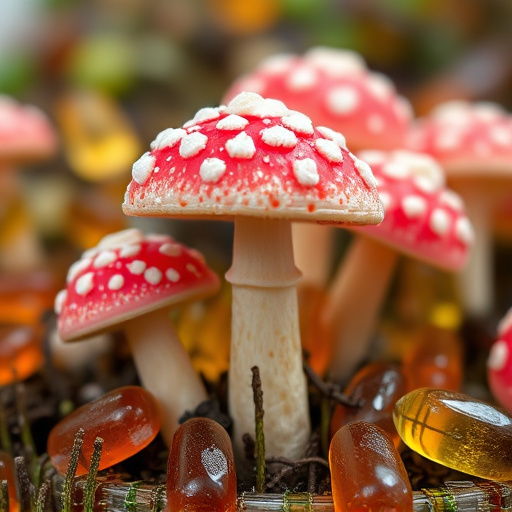 Amanita Magic Mushroom Gummies Close-Up