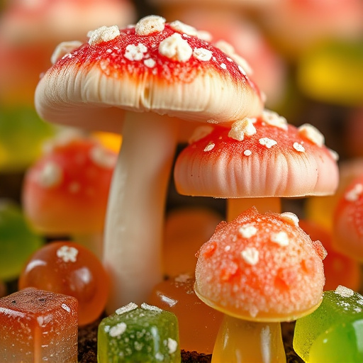 Amanita Magic Mushroom Gummies Close-Up