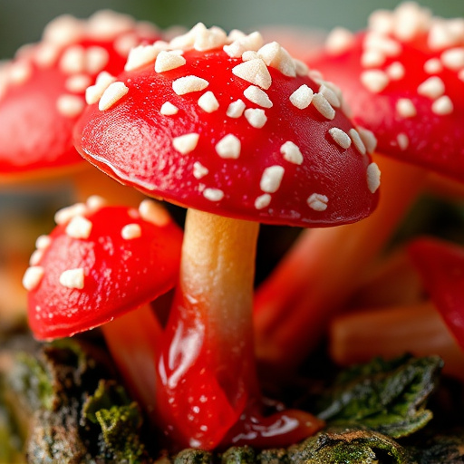 Amanita Magic Mushroom Gummies Close-Up