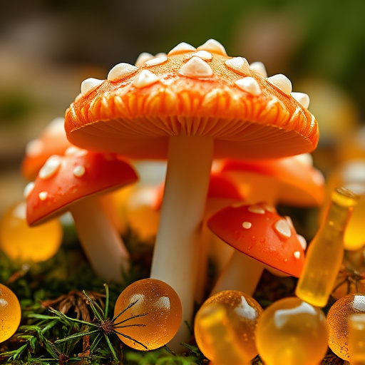 Amanita Magic Mushroom Gummies Close-Up