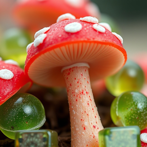 Amanita Magic Mushroom Gummies Close-Up