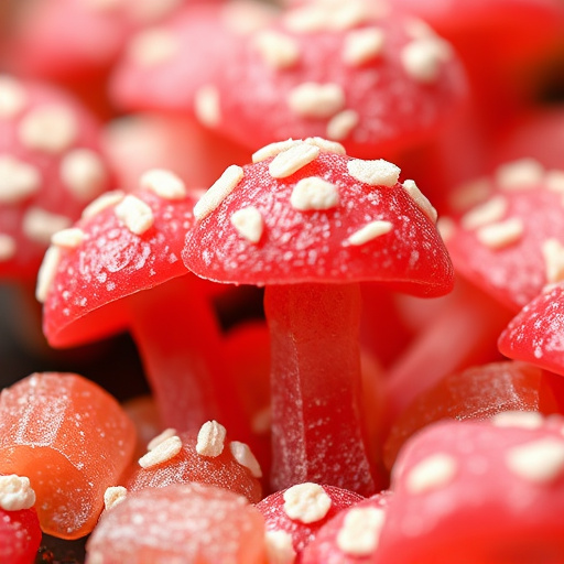 Amanita Magic Mushroom Gummies Close-Up
