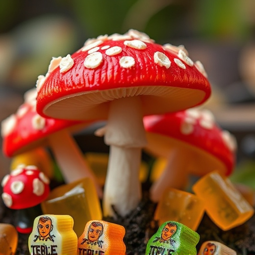 Amanita Magic Mushroom Gummies Close-Up