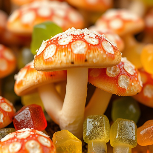 Amanita Magic Mushroom Gummies Close-Up