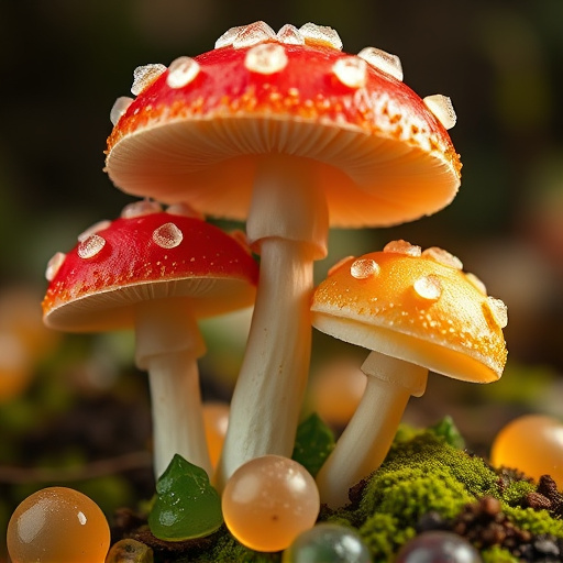 Amanita Magic Mushroom Gummies Close-Up