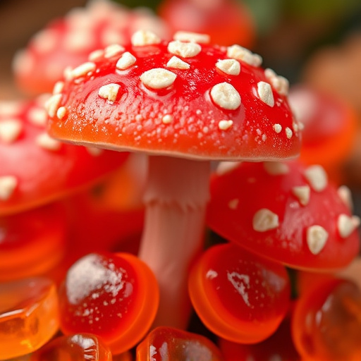 Amanita Magic Mushroom Gummies Close-Up