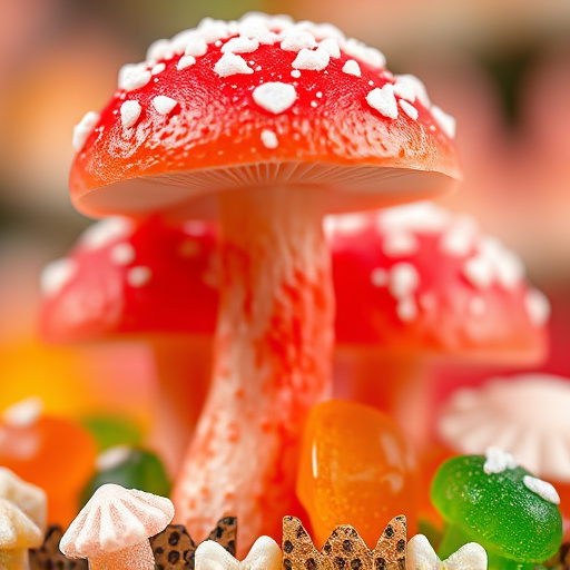 Amanita Magic Mushroom Gummies Close-Up