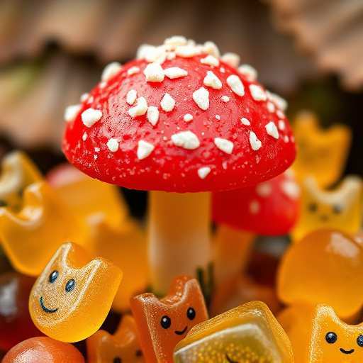 Amanita Magic Mushroom Gummies Close-Up