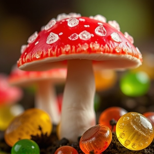 Amanita Magic Mushroom Gummies Close-Up