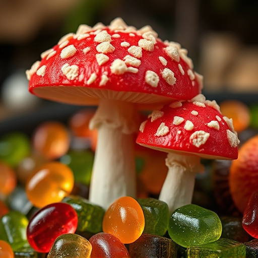 Amanita Magic Mushroom Gummies Close-Up