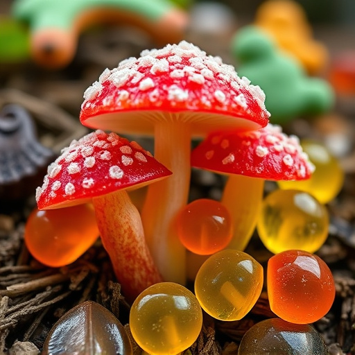 Amanita Magic Mushroom Gummies Close-Up